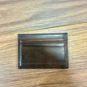 Coach Brown Leather Card Case